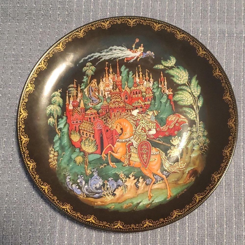 TIANEXX RUSSIAN LEGENDS COLLECTOR PLATE - vtg. 1988 bradex 60 v25 1 1